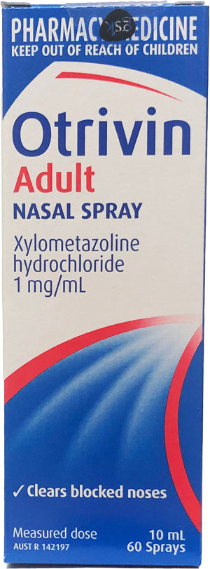Otrivin Nasal Spray (Adult)  10ml (limit 3 bottles per order)