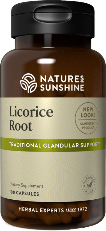 Natures Sunshine Licorice Root Capsules 100