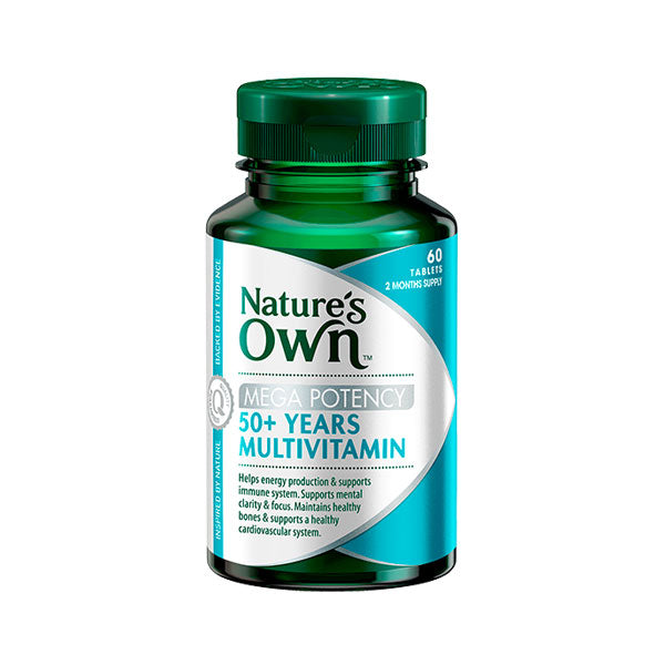 Natures Own Mega Potency Fifty Plus Multivitamin Tablets 60