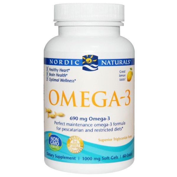 Omega-3-Lemon fish gelatin - 60 Gels