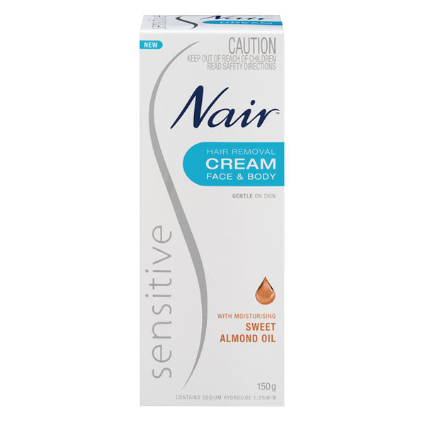 Nair Sensitive Hair Removal Cream (Face & Body) 150g