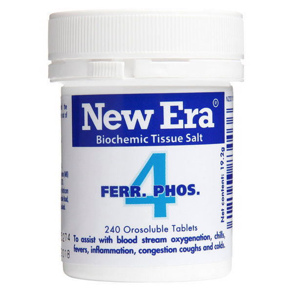 New Era Ferr Phos. Cell Salts. (4). 240 Tablets