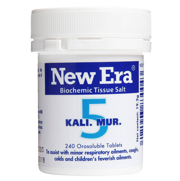 New ERA Kali Mur. Cell Salts (5). 240 Tablets.