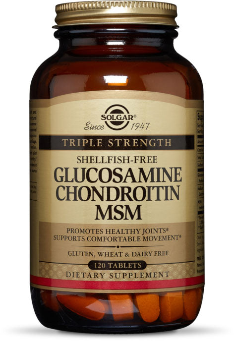Solgar Extra Strength Glucosamine Chondroitin MSM (Shellfish-Free) Tablets 120