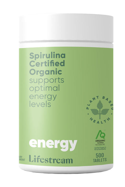 Lifestream Spirulina Certified Organic 500 Tablets