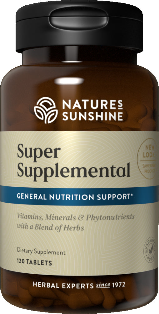 Natures Sunshine Super Supplemental Vits & Mins Tablets 120