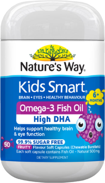 Nature's Way Smart Kids Omega 3 Fish Oil Chewy Burstlets 50