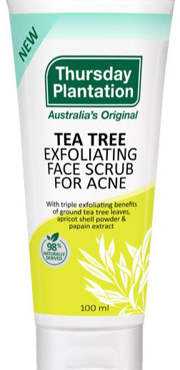 Thursday Plantation Tea Tree Exfoliating Face Scrub for Acne 100ml