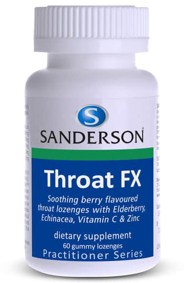 Sanderson Throat FX 60 gummy lozenges