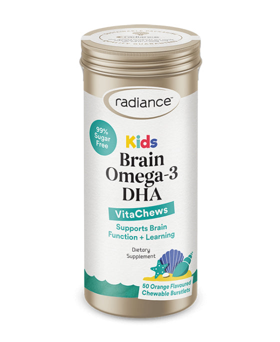 Radiance Kids Brain Omega 3 DHA Chewable Burstlets 50