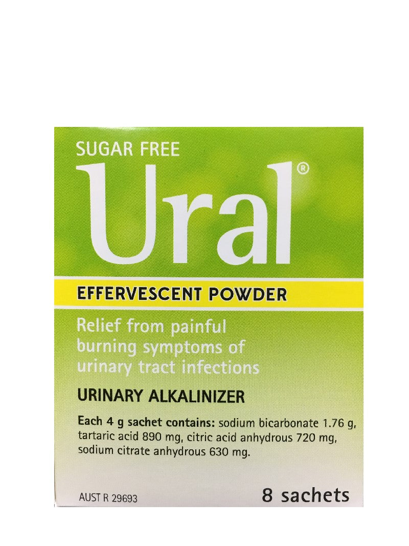 Ural Effervescent Powder, 8 Sachets