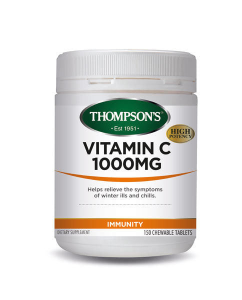 Thompsons Vitamin C 1000mg Chewable Tablets 150