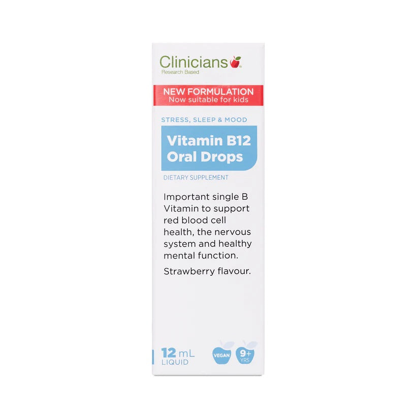 Clinicians Vitamin B12 Oral Drops 12ml (NEW)