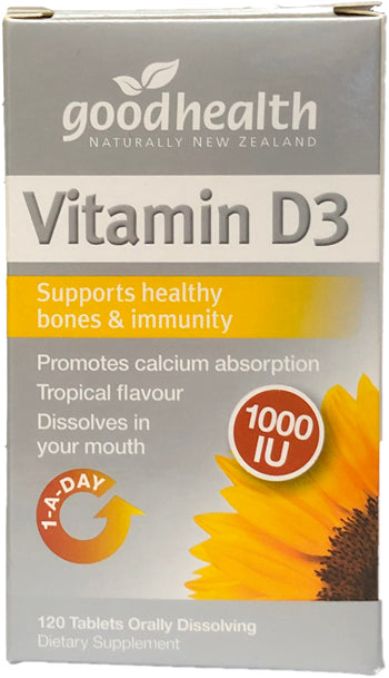 Good Health Vitamin D3 1000 IU Tablets 120