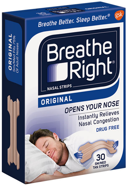 Breathe Right Nasal Strips Tan Large 30