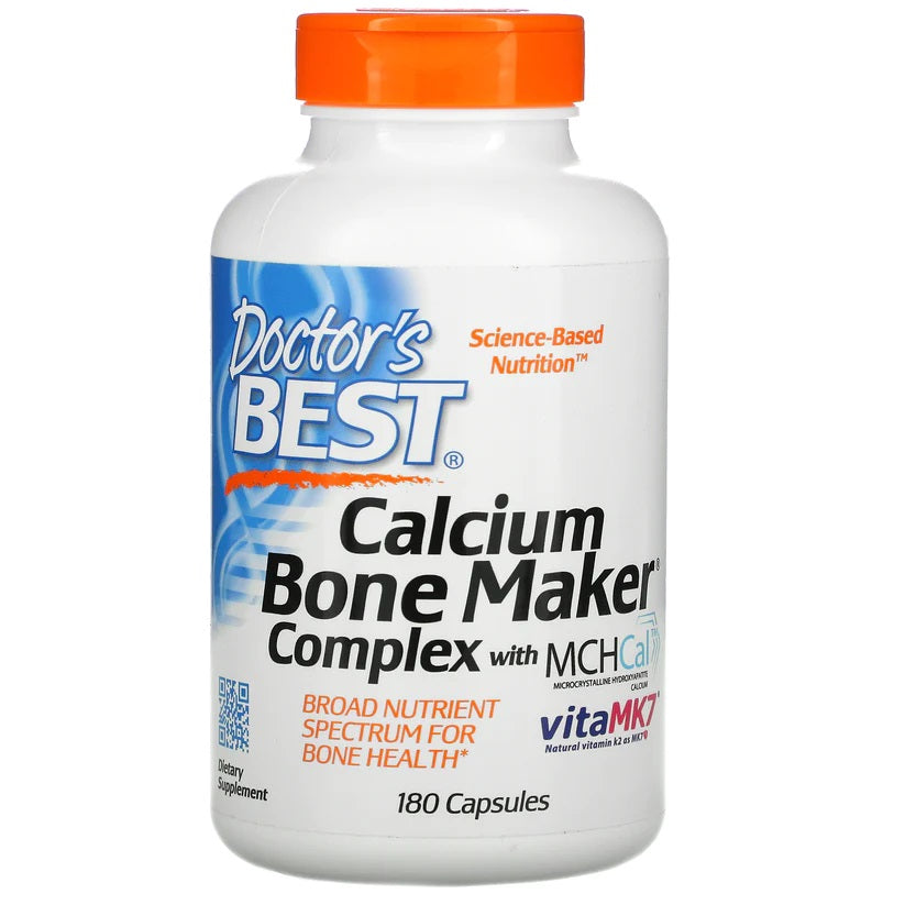 Doctor's Best Calcium Bone Maker Complex with MCHCal and VitaMK7 Capsules 180
