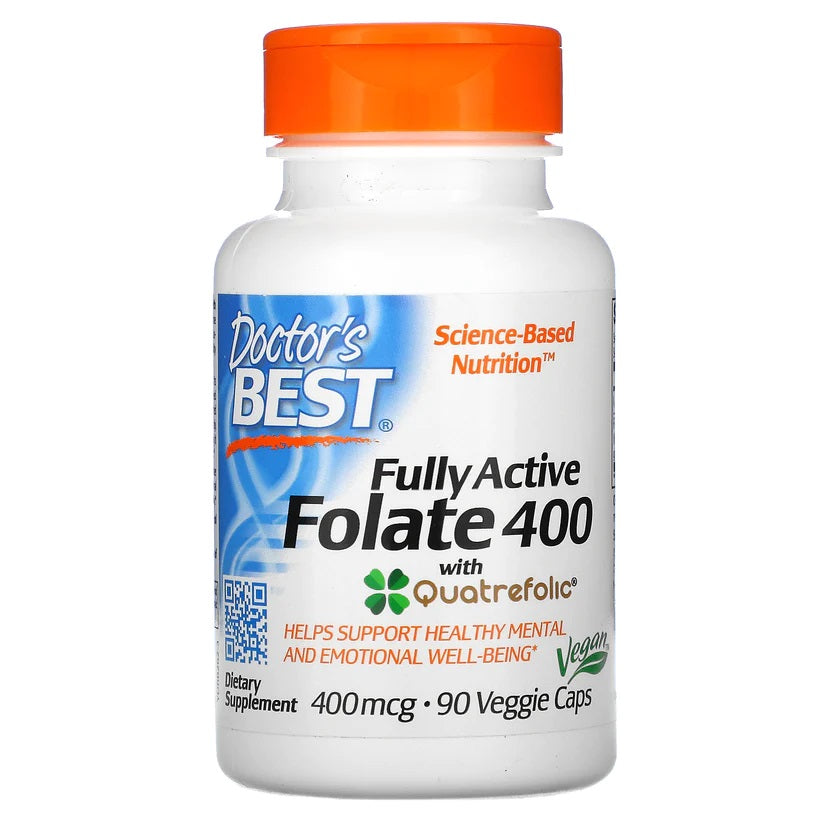 Doctor's Best Fully Active Folate 400 Vegecaps 90