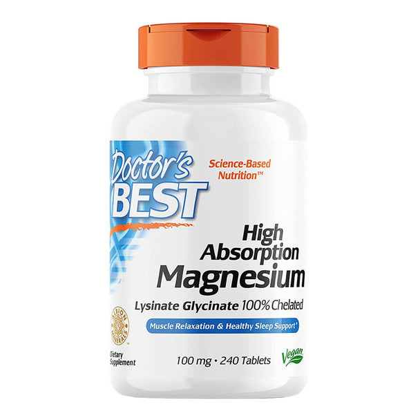 Doctor's Best High Absorption Magnesium Tablets 240