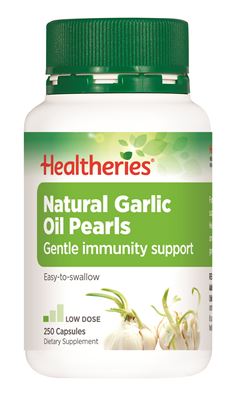 Healtheries Natural Garlic Oil Pearls Capsules, 250 caps