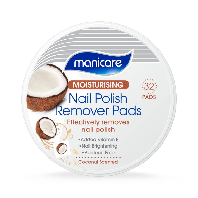 Manicare Nail Polish Remover Pads - Coconut