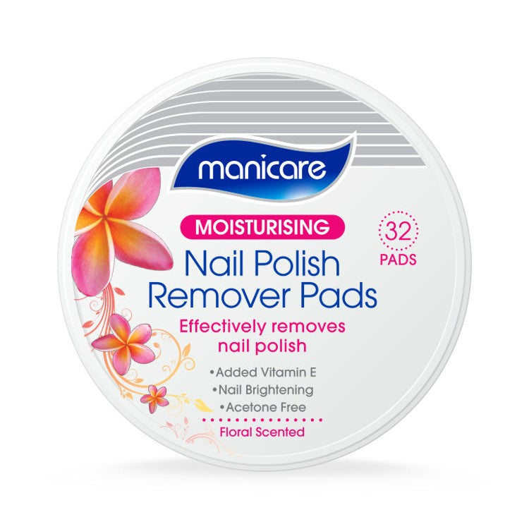 Manicare Nail Polish Remover Pads - Floral