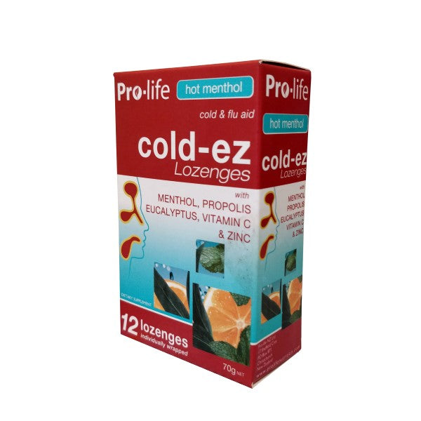 Pro-life Cold-ez Lozenges Hot Menthol 12pk