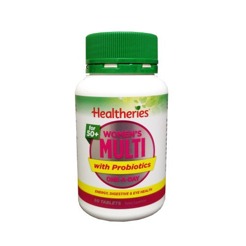 Healtheries 50 women's Multi One-A-Day Tablets, 60