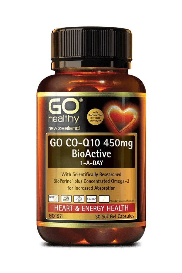 GO CO-Q10 450mg BioActive 1-A-Day 30 SoftGel Capsules