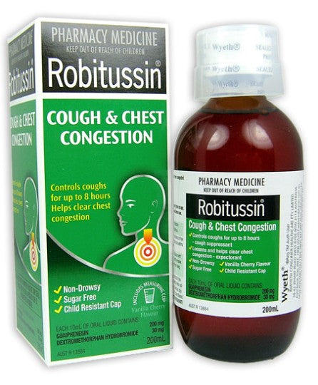 Robitussin Cough And Chest Congestion 200ml