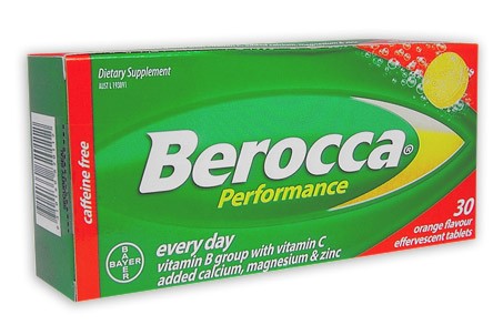 Berocca Performance Orange Flavour Effervescent Tablets 30