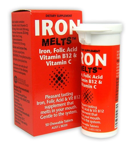 Iron Melts Chewable Tablets 50