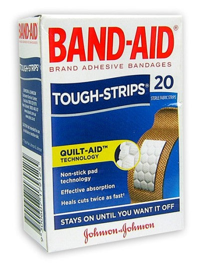 Band-Aid Tough Strips Regular Size 20