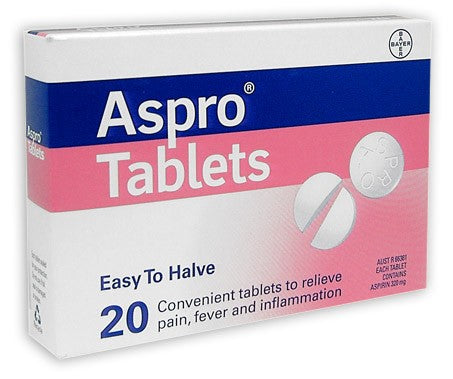 Aspro 320mg Tablets 20