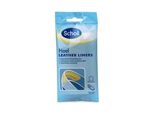 Scholl Heel Leather Liners - One Pair