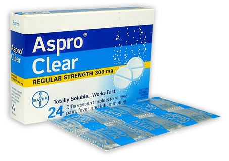 Aspro Clear Regular 300mg Tablets 24