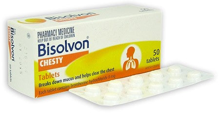 Bisolvon Chesty 8mg Tablets 50