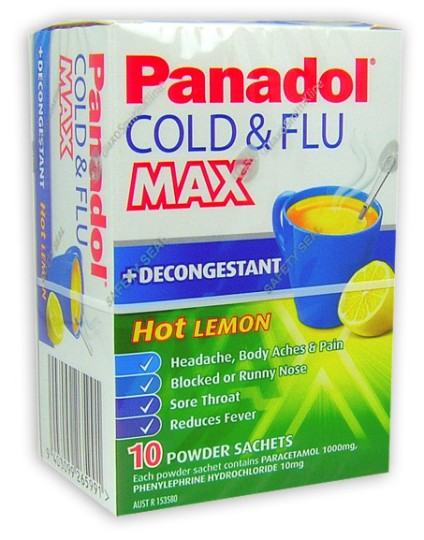 Panadol Cold & Flu Max+ Decongestant Sachets 10