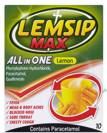 Lemsip MAX All in One Lemon Sachet 10