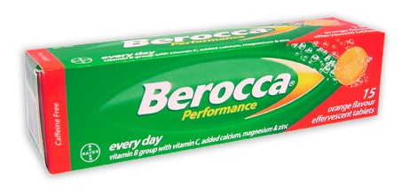 Berocca Performance Orange Flavour Effervescent Tablets 15