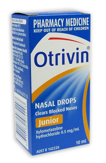 Otrivin Nasal Drops (Junior) 10ml (limit 3 bottles per order)