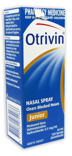 Otrivin Nasal Spray (Junior) 10ml (limit 3 bottles per order)