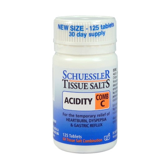 Schuessler Tissue Salt COMB C Acidity Tablets 125