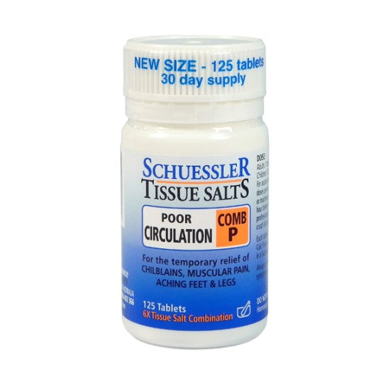 Schuessler Tissue Salt COMB P Poor Circulation Tablets 125