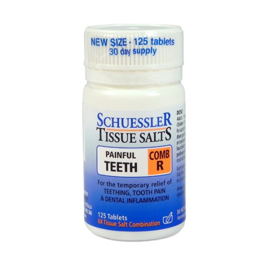 Schuessler Tissue Salt COMB R Painful Teeth Tablets 125