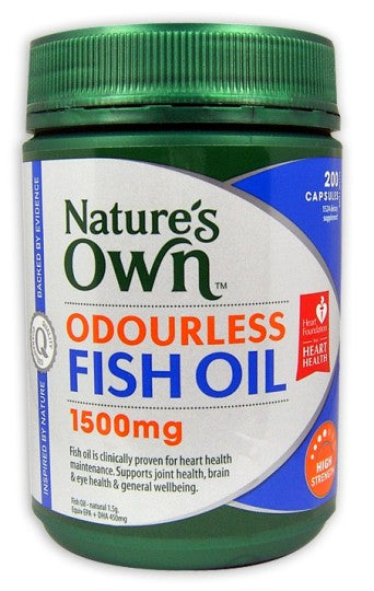 Natures Own  Odourless Fish Oil 1500mg Capsules 200