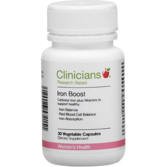 Clinicians Iron Boost 24mg Capsules 30
