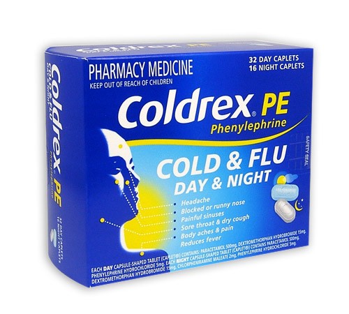 Coldrex PE Cold & Flu Day & Night Caplets 48