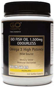 Go Fish Oil 1,500mg Odourless Capsules 420