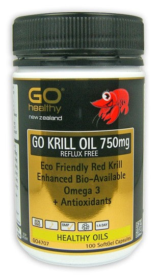 Go Krill Oil 750mg Capsules 100