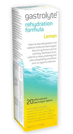 Gastrolyte Lemon Tablets 20